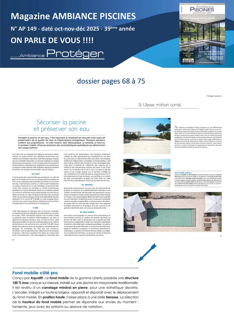Magazine Ambiance Piscine - Octobre / décembre 2025
